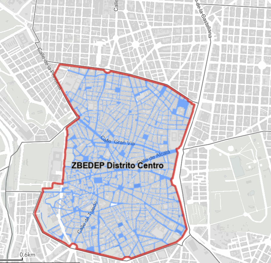 mapa de Madrid Central - Todo sobre Madrid Central: acceso, restricciones y aparcamiento